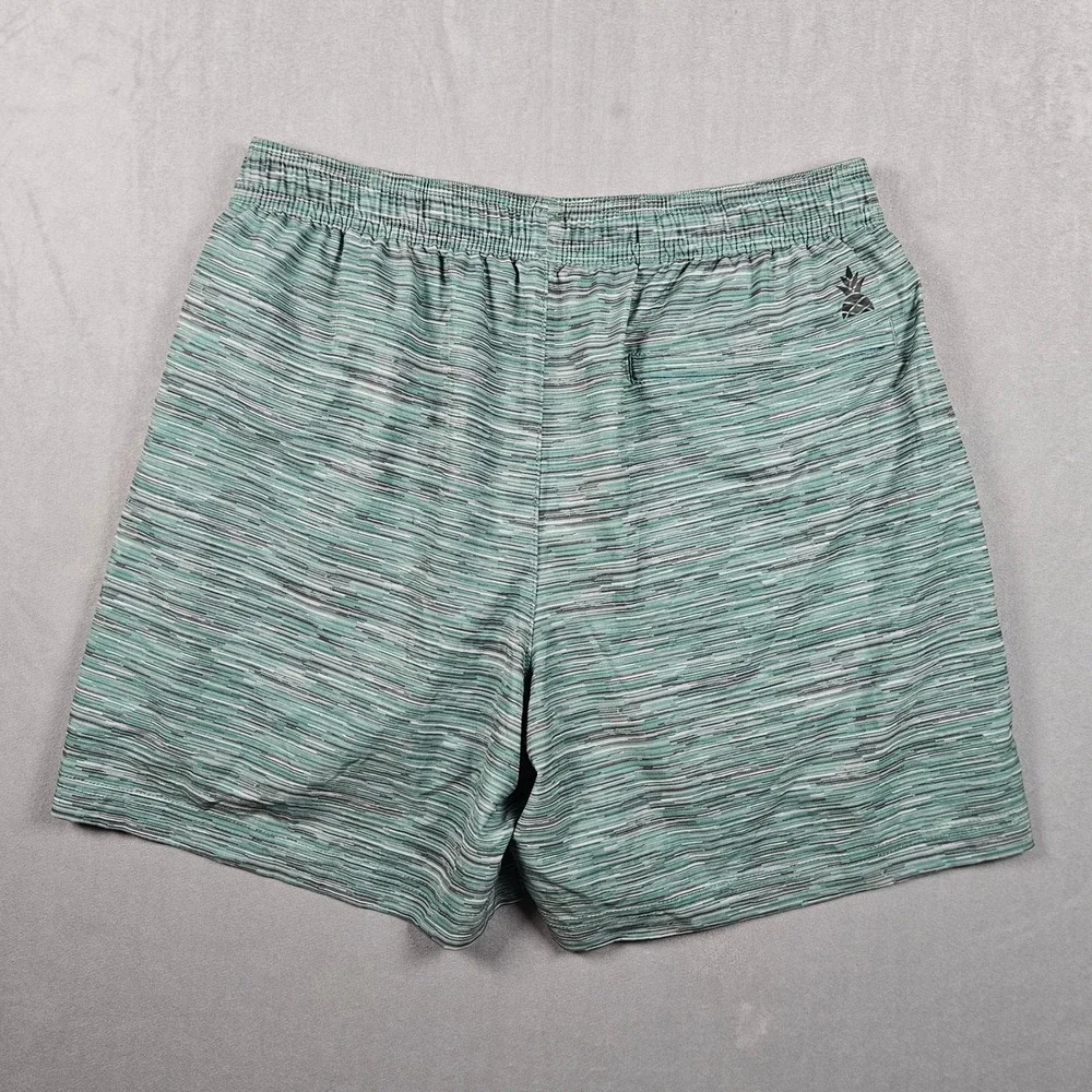 Chubbies Swim Trunks Mens Medium Green Space Dye 5.5 Inseam Compression Liner